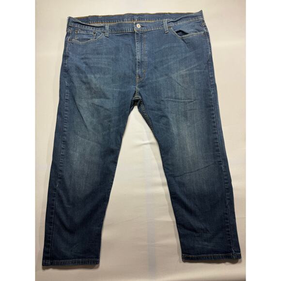 Levi's 502 Men's Tapered Leg Blue Denim Jeans - Size 48x30 (48x26) - Picture 1 of 5